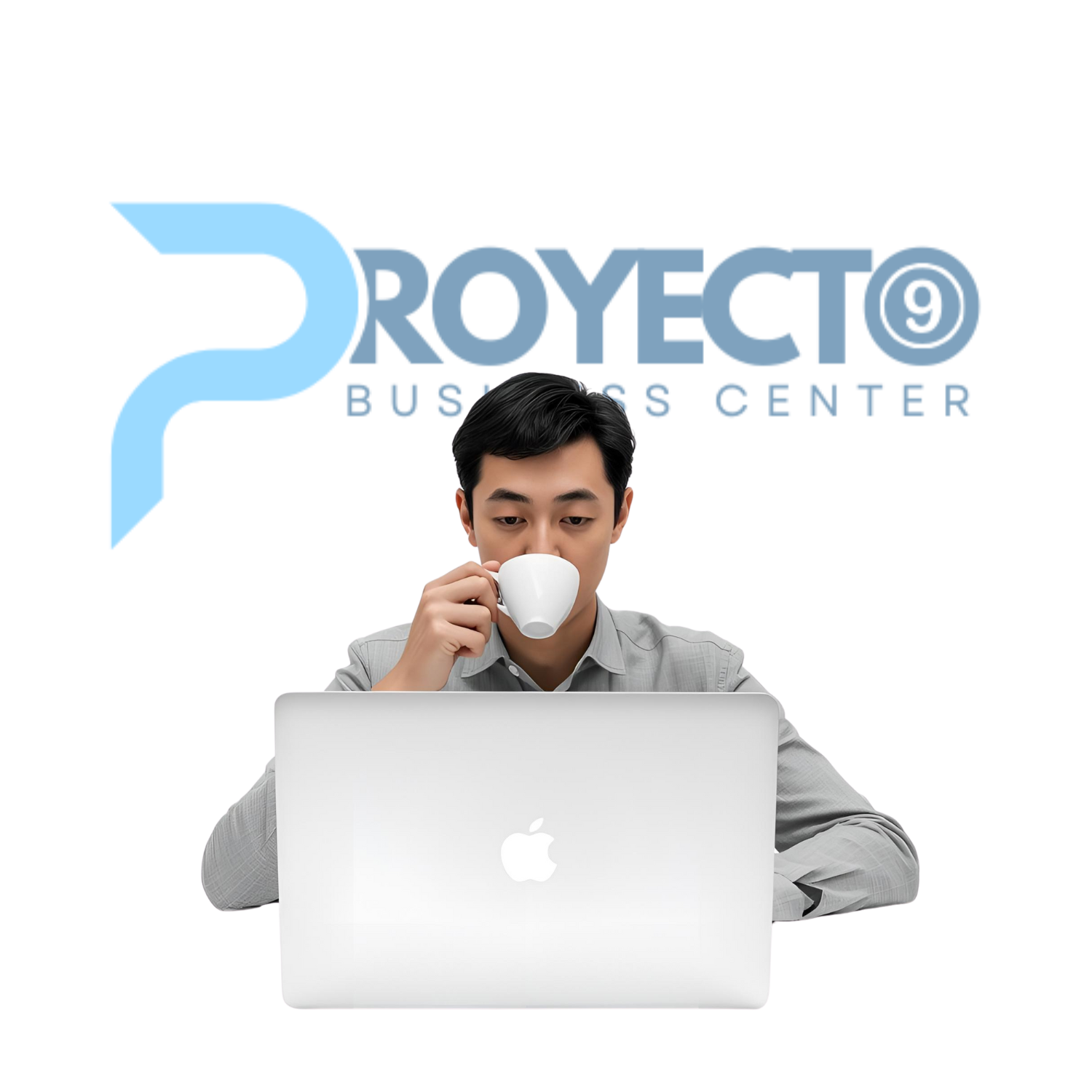 Profesional en coworking con oficinas modernas en Proyecto 9 Business Center, Cuernavaca