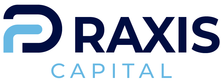 Logotipo oficial de Praxis Capital, firma especializada en inversión privada, capital estratégico y soluciones financieras empresariales en México.