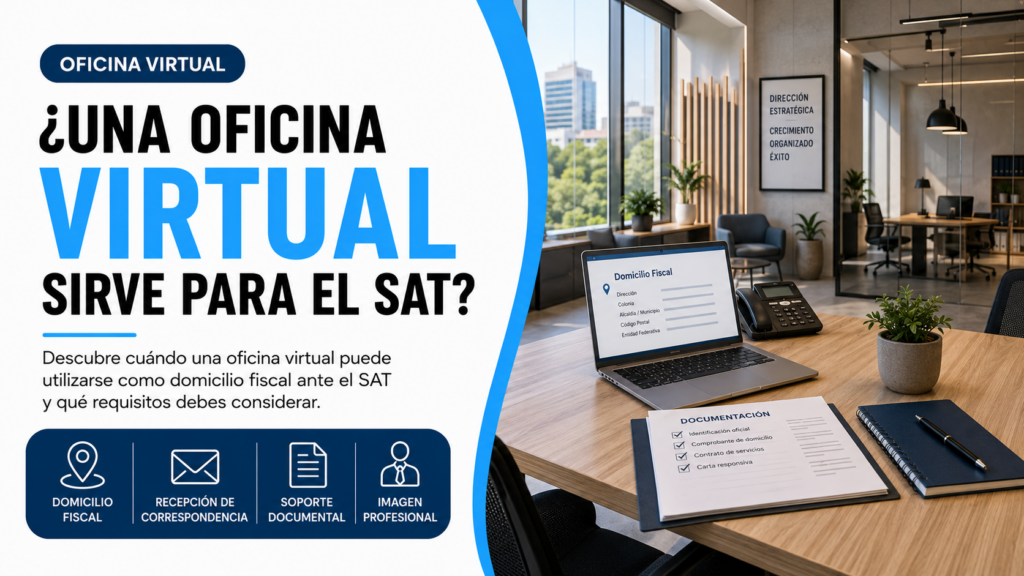 ¿Una oficina virtual sirve para el SAT? | Proyecto 9 | Oficina virtual con domicilio fiscal para el SAT