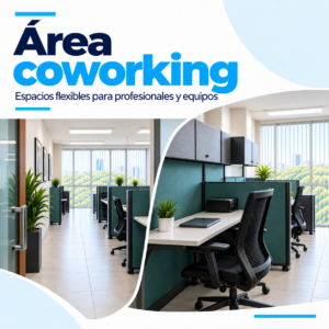 Área coworking en Cuernavaca en Proyecto 9 Business Center