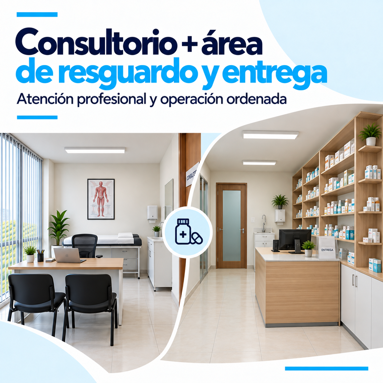Consultorio con área de resguardo y entrega en Cuernavaca | Proyecto 9 Business Center