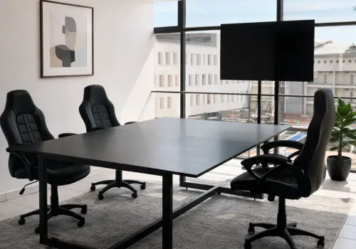 Sala de juntas equipada en Proyecto 9 Business Center Cuernavaca